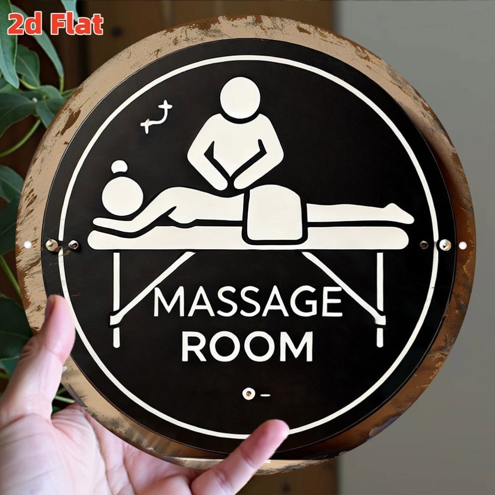 Spa Wellness Center - 2D 평면, 고화질 인쇄, 방수 및