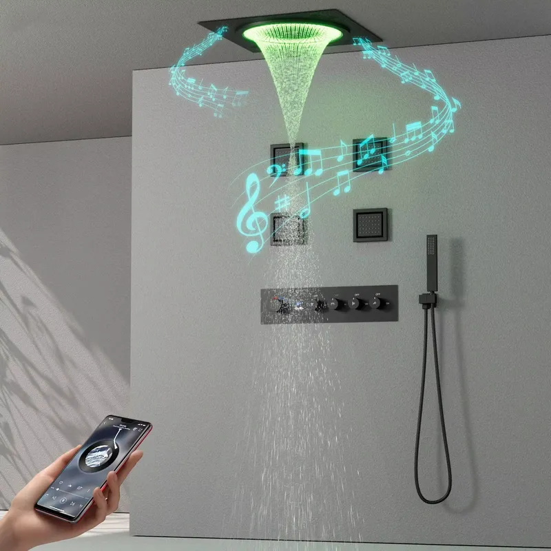 스마트 LED 샤워 세트 욕실 음악 내장형 레인폴 시스 - Spa & Wellness Zámeček Petrovice 리뷰 및 가격