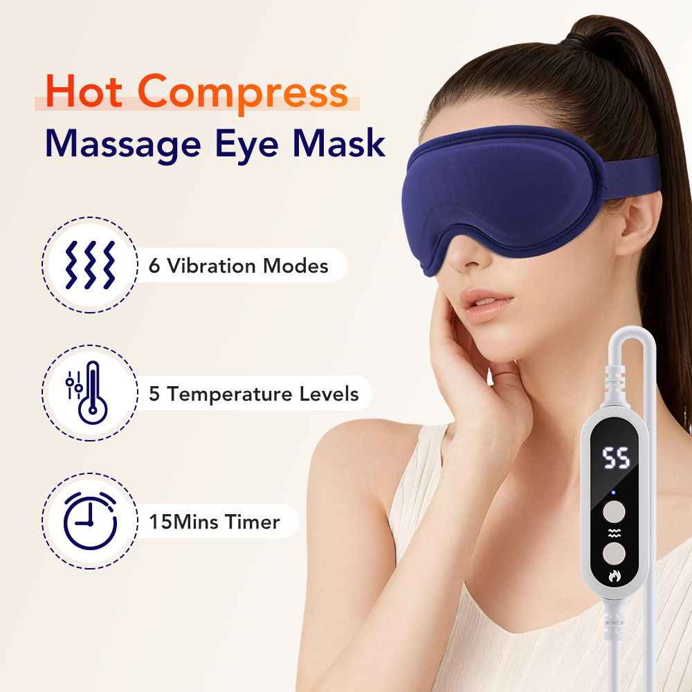 전기 스팀 아이 마스크 3D 진동 마사지 5단계 온열  - Eye Mask Heated 리뷰 및 가격