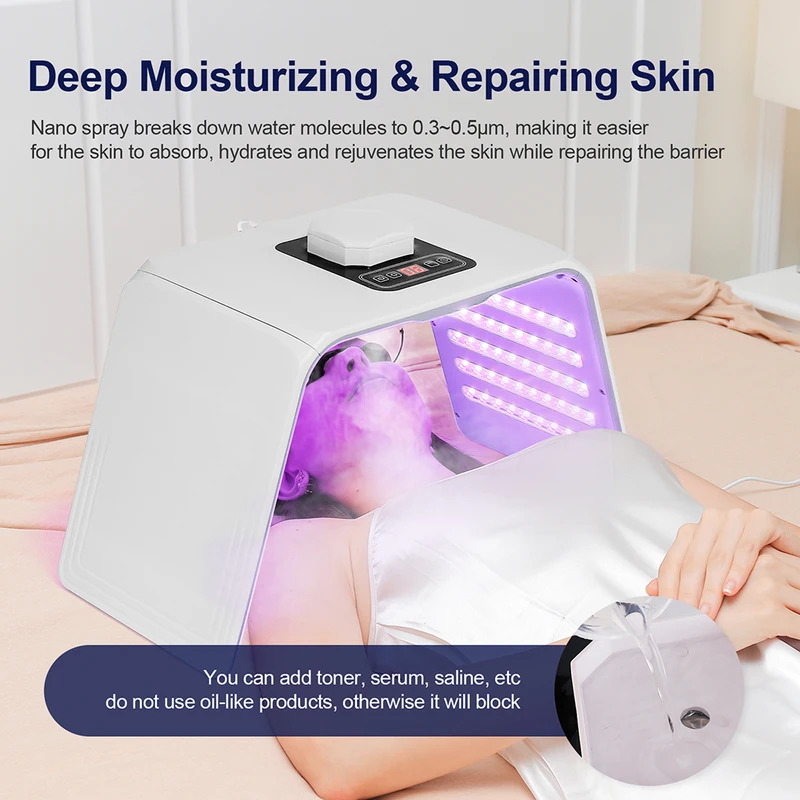 7가지 색상 LED 광자 미용 마스크 피부 보습 나노  - Spa & Wellness Zámeček Petrovice 리뷰 및 가격