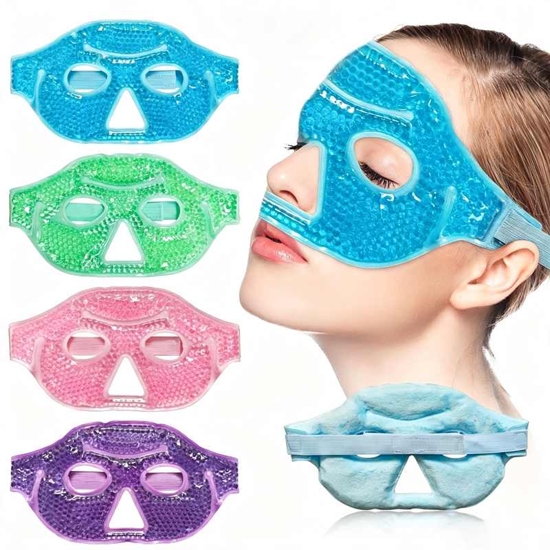 새로운 젤 비즈 압축 아이스 젤 아이 페이스 마스크 재 - Eye Mask Heated 리뷰 및 가격