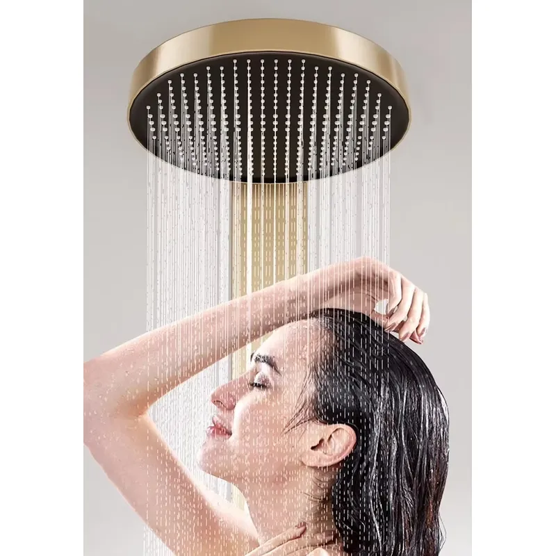 황동 레인폴 샤워 패널 세트 디지털 디스플레이 벽걸이형 - Spa & Wellness Zámeček Petrovice 리뷰 및 가격